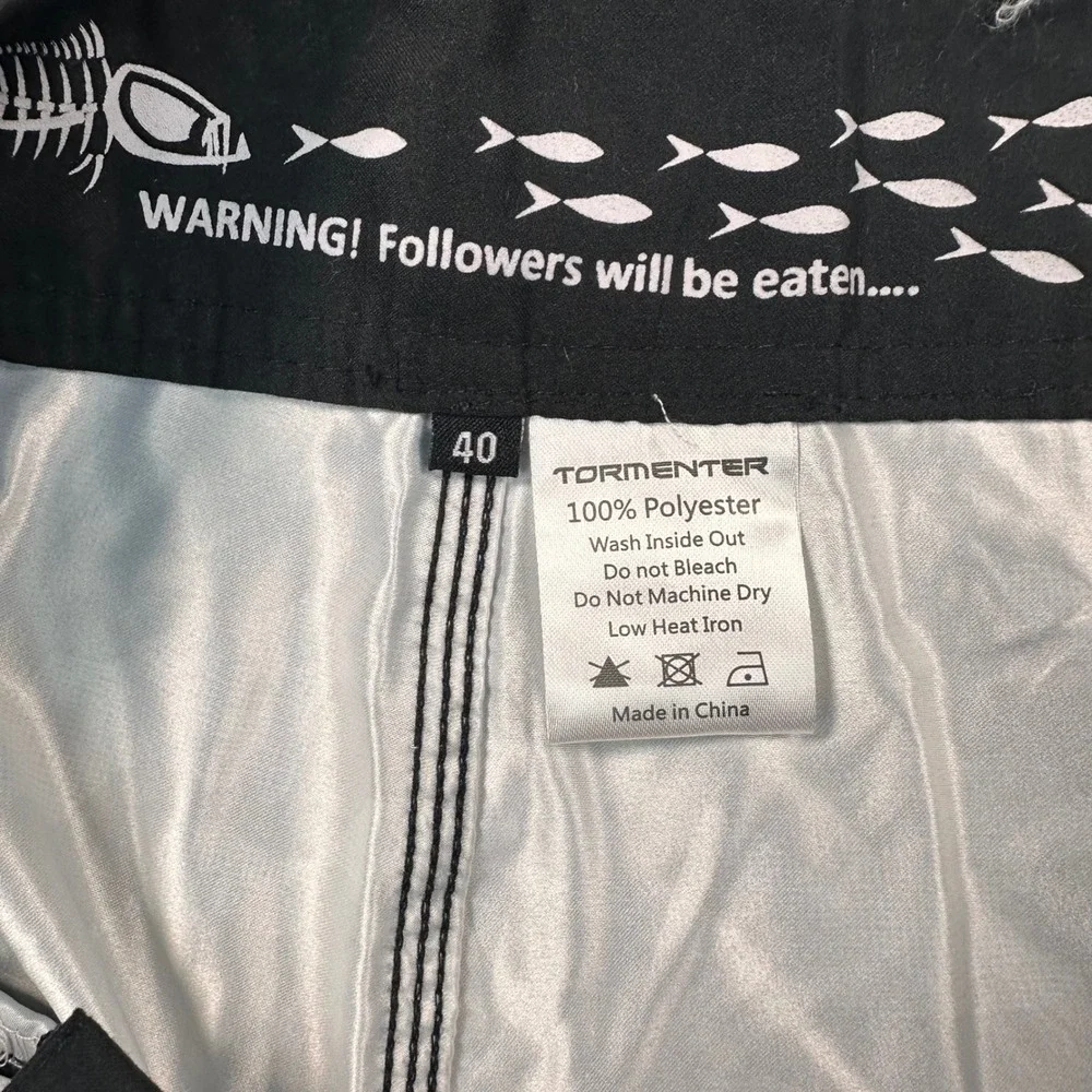[Lot of 2]Tormenter Board Shorts Men's‎ 40 Black Camo Cargo Swim Trunks Big Fish